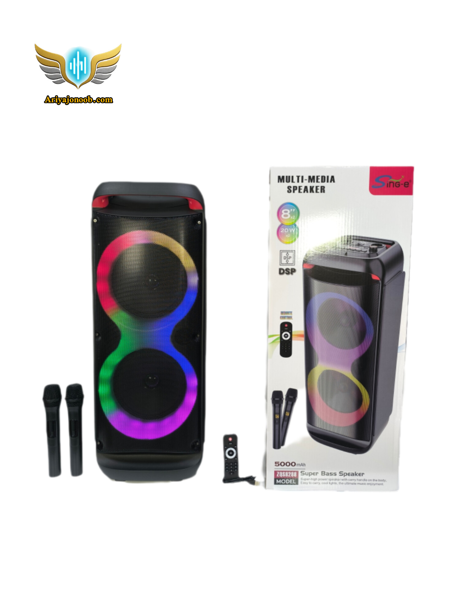 اسپیکر شارژی قابل حمل ZQS-8288