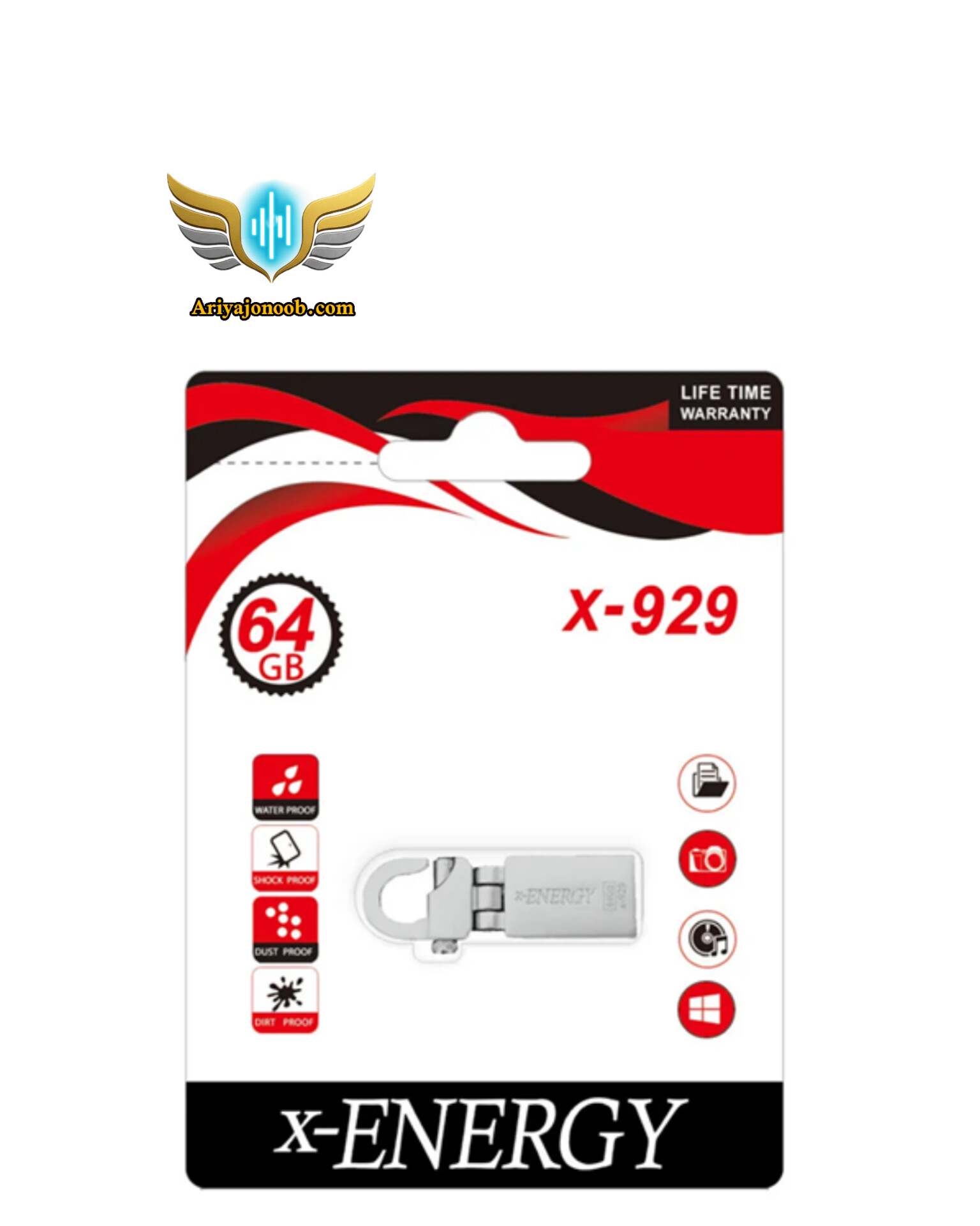 فلش مموری ایکس انرژی مدل X-929 ظرفیت 64 گیگابایت USB 2