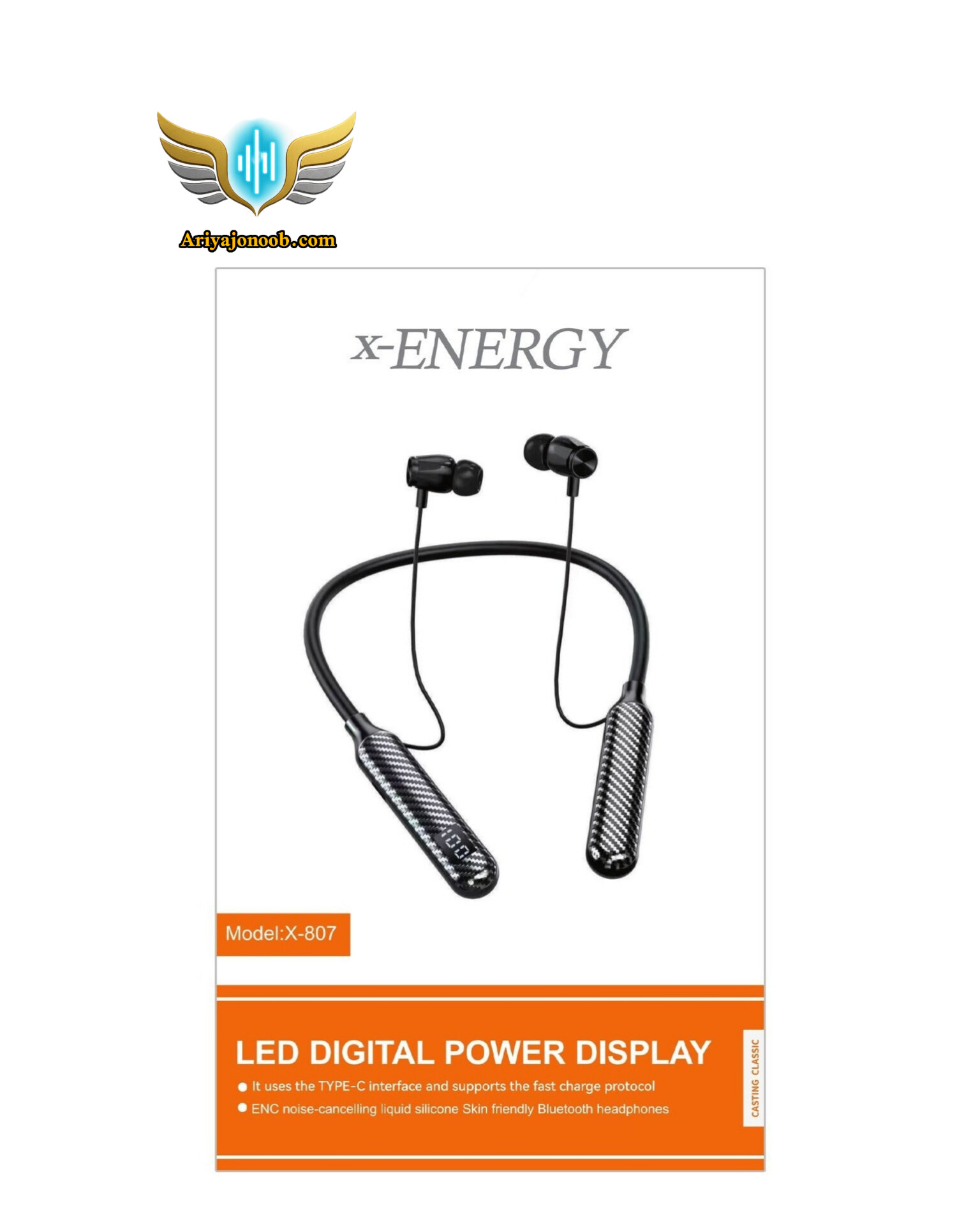 هندزفری بلوتوثی گردنی ایکس انرژی مدل X-ENERGY X-807